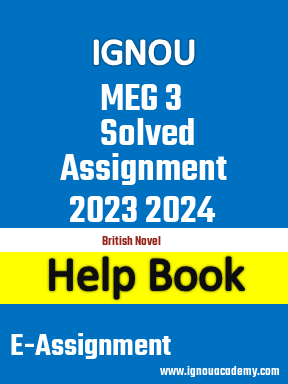 IGNOU MEG 3 Solved Assignment 2023 2024
